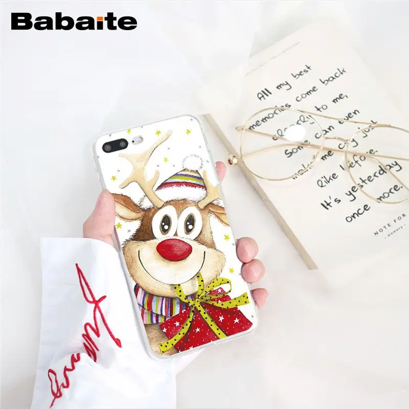 Babaite год Рождество олень Санта чехол для телефона для iphone 11 Pro 11Pro Max 8 7 6 6S Plus X XS MAX 5 5S SE XR