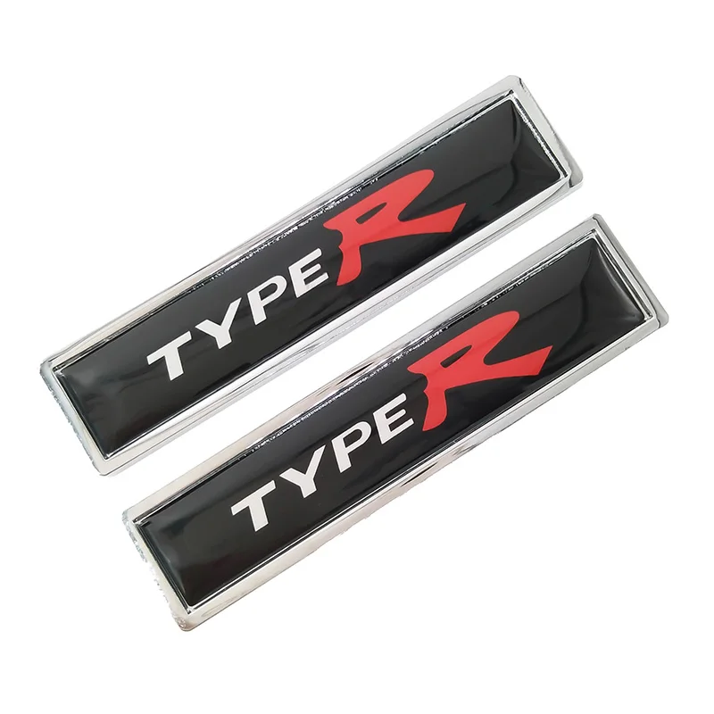 2 шт./лот 3D металлический TYPER Тип R typer r логотип стикер для автомобиля эмблема Honda