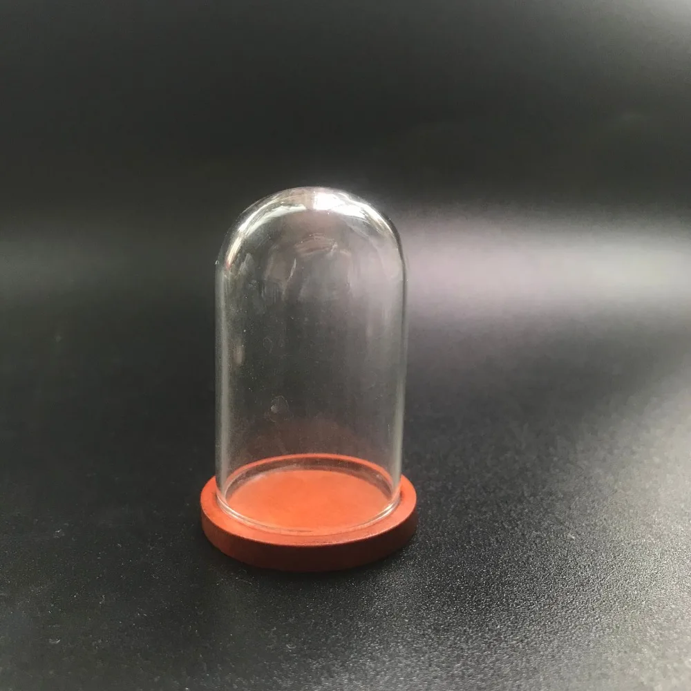 1 компл./лот в форме трубки 50*30 мм стеклянный шар бронзовое серебро двойное