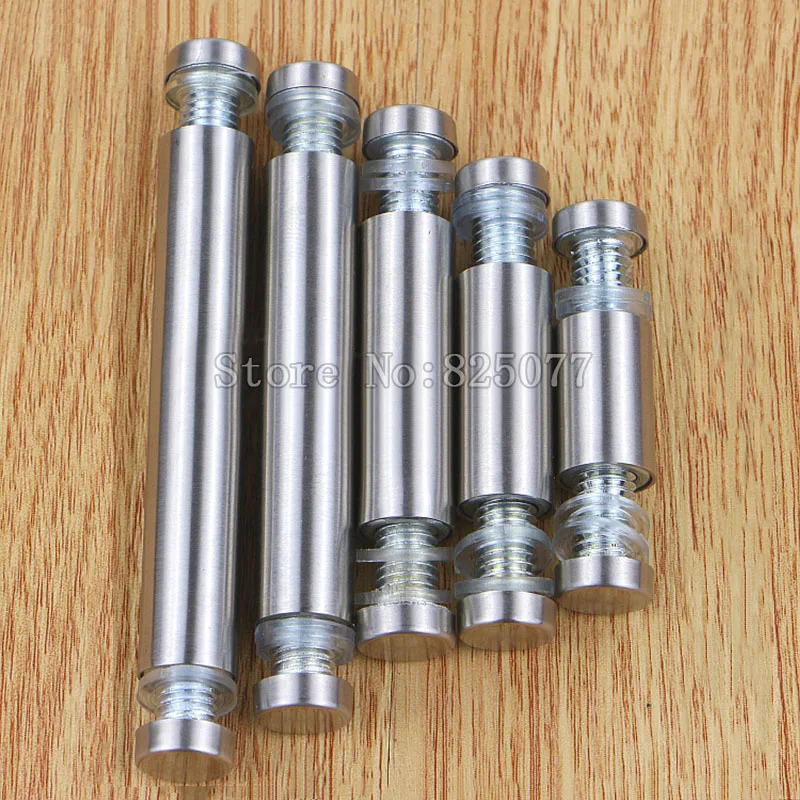 DHL 100PCS Diameter 12x35mm Stainless Steel Double Head Hollow Screw Acrylic Billboard Advertisement Fixing KF974 | Обустройство дома