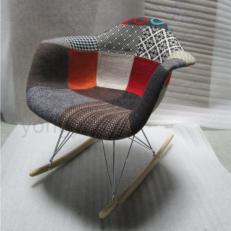 Минималистичная современная мебель для комнаты отдыха модное кресло качалка