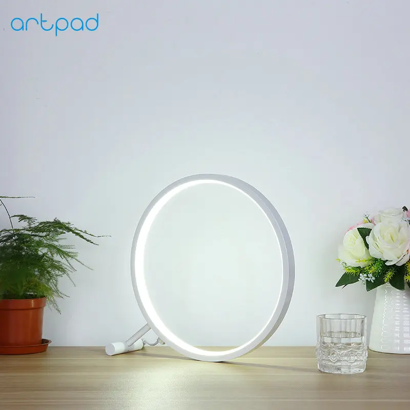 Artpad Desige Deco белая Лупа в форме 18 Вт Светодиодная настольная лампа 220 В для спальни