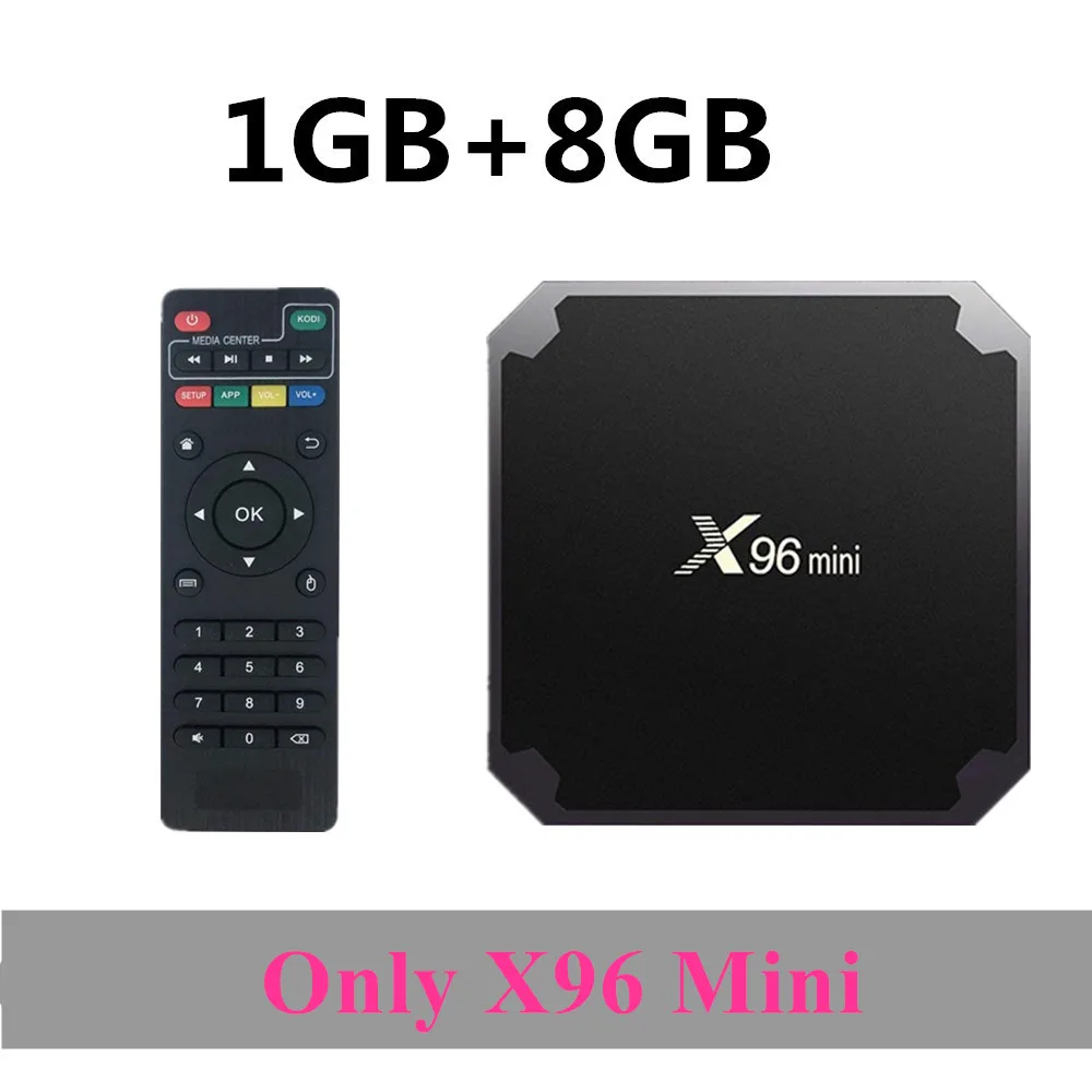 8G X96 MINI 2018X96 Мини ТВ приставка Android 7.1.2 2 ГБ 16 ГБ Android ТВ приставка Amlogic S905W четырехъядерный процессор поддержка H.265 UHD 4K WiFi X96mini приставка - Цвет: 8G X96 MINI