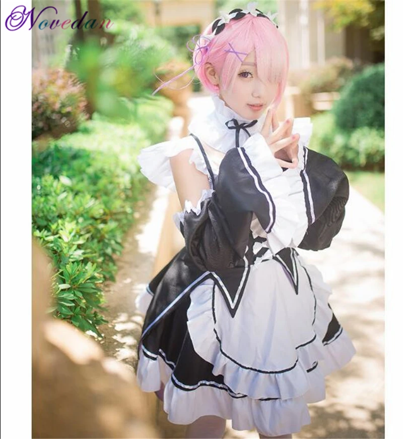 Re:Zero kara Hajimeru Isekai Seikatsu старт жизни в другом мире Ram Rem косплей костюм горничной