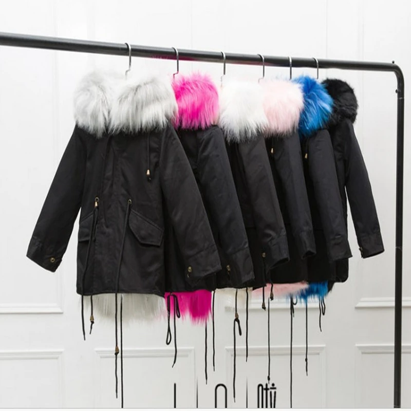 Плотные меховые куртки для девочек; Одежда для маленьких принцесс; коллекция года; зимняя теплая куртка для детей; Верхняя одежда с капюшоном и воротником; плащ; пальто для улицы
