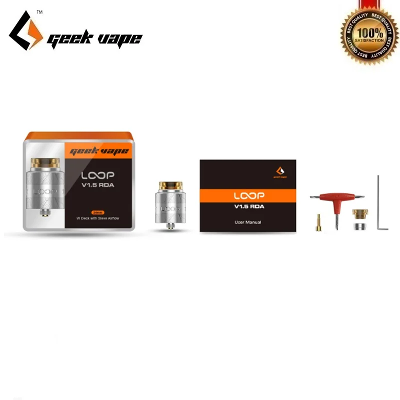 Оригинальный атомайзер GeekVape Loop V1.5 RDA 24 мм с герметичной системой воздушного