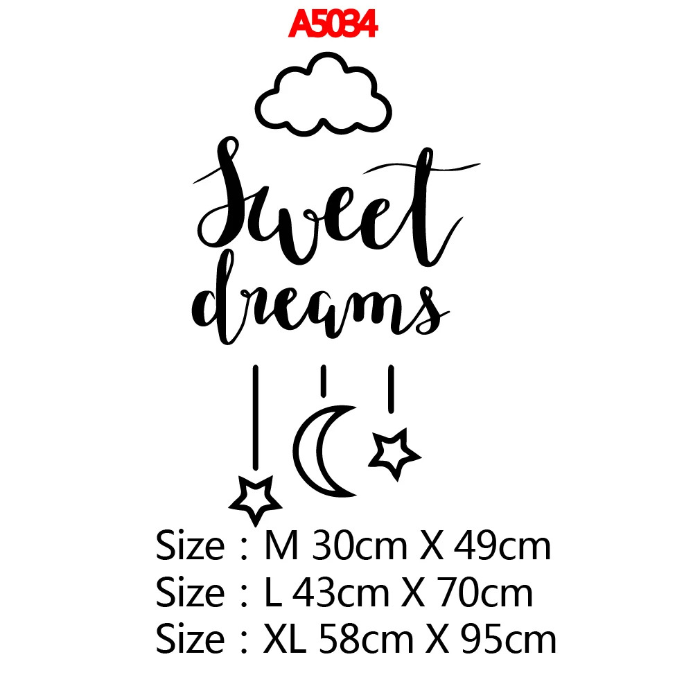 Лидер продаж художественная наклейка sweet dreams водонепроницаемые наклейки на