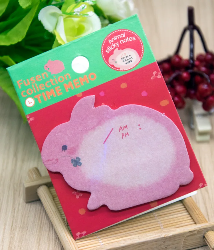 Rabbit Мультфильм животных Бумага липкий блокнот для заметок Kawaii Наклейки Панда Кролик кошка планировщик для заметок с клеящим слоем Pad офисные школьные канцелярские принадлежности - Цвет: Rabbit