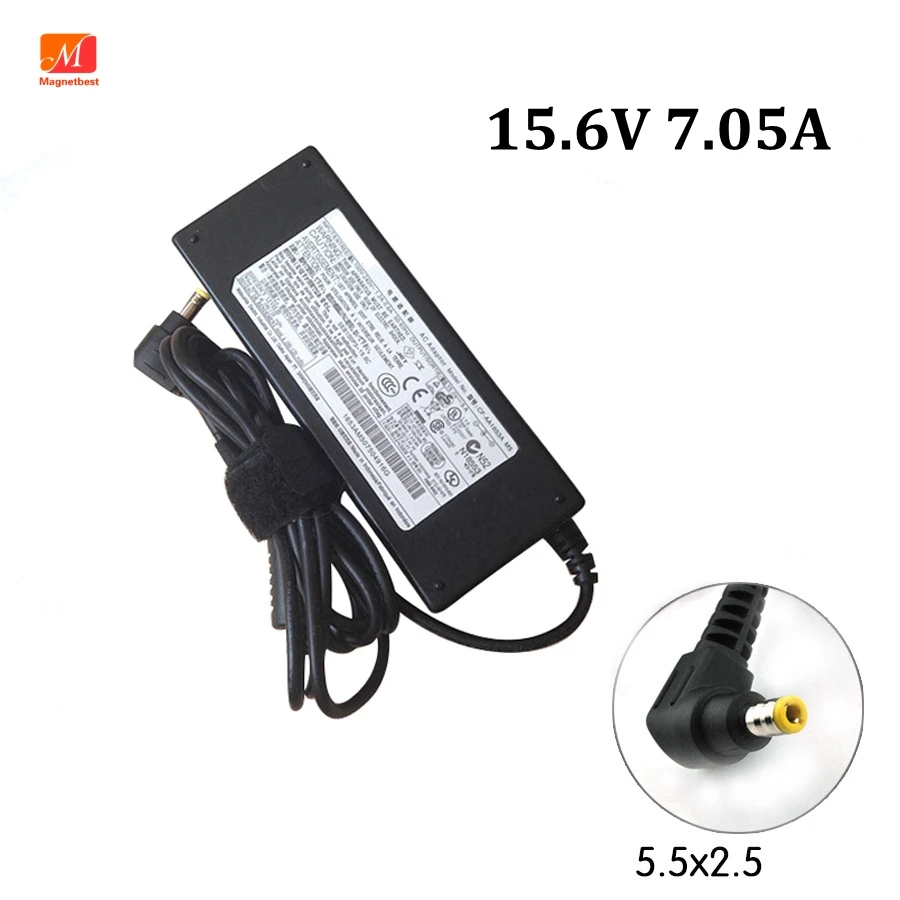 15,6 V 7.05A AC Мощность адаптер CF-AA5713A2E для цифрового фотоаппарата Panasonic TOUGHBOOK CF-31 CF-52 CF-53 CF-AA5713A M1 CF-AA5713A ноутбук Зарядное устройство
