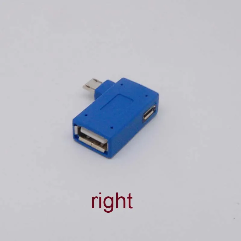 Прямоугольный 90 градусов Micro USB 2 0 хост адаптер OTG & Power Phone Tablet|Кабели для