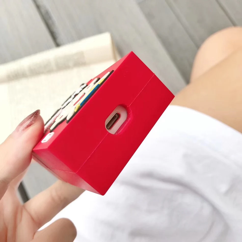 3D чехол для наушников s для AirPods 2 Чехол милый эльф мяч мультфильм для Apple Air Pods Защитная крышка для Earpods чехол для наушников кольцевой ремешок