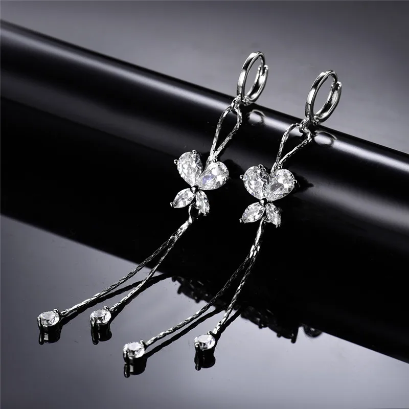 Женские серьги-подвески BUDONG длинные серебряные/золотые серьги с кисточками и