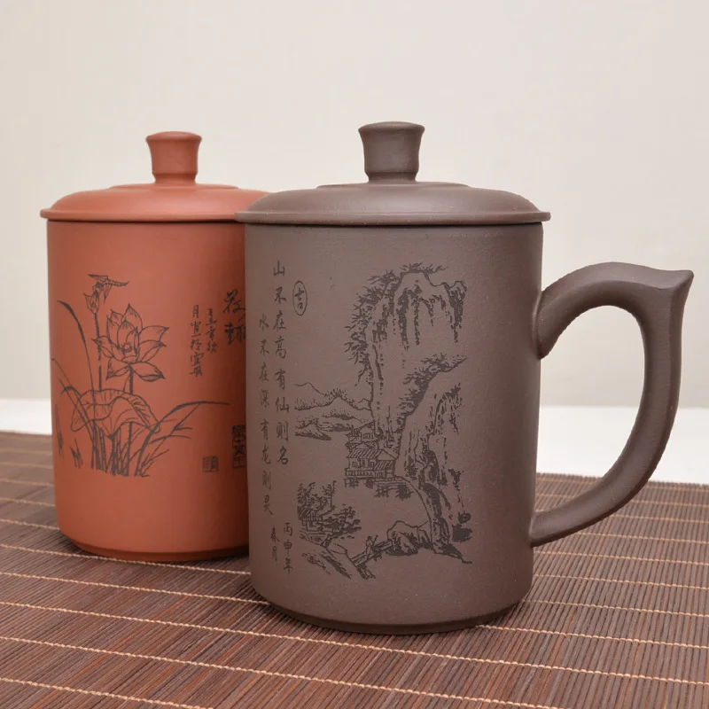 Горячая Распродажа Исин большой Ёмкость из фиолетовой глины под Чай чашка с