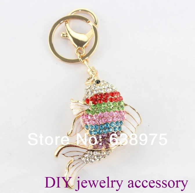 10 шт модный брелок в форме рыбы цепной брелок.|key chain ring|fish keychainfashion keychain |