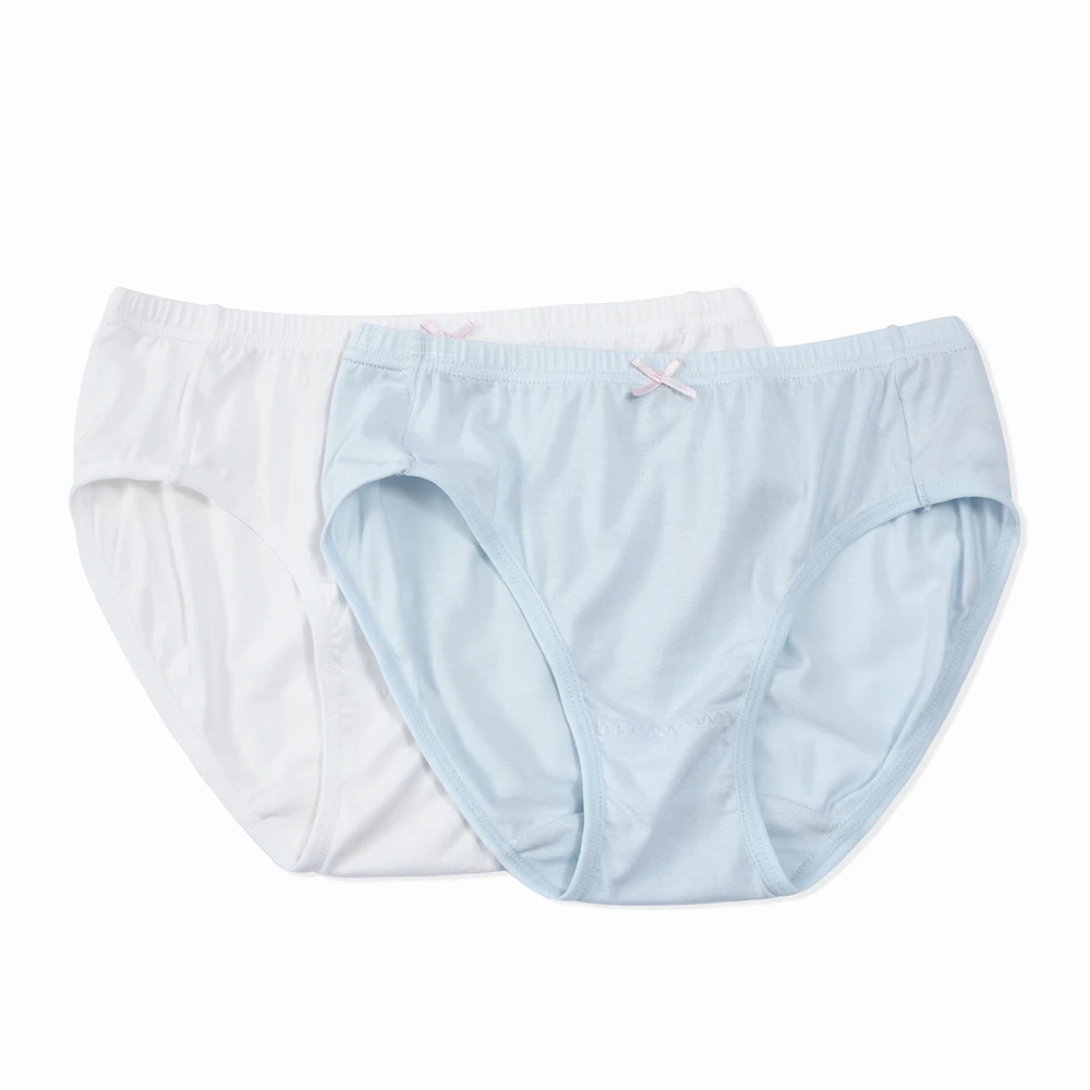 Balabala 2-Pack хлопковые трусы для девочек-подростков девушек однотонное нижнее белье