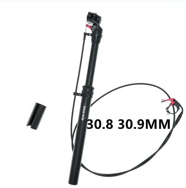 30.8mm 30.9mm Tmars пипетка Подседельный штырь Регулируемая Высота 27,2X440 мм пульт дистанционного управления механический Подседельный штырь MTB велосипед 28,6 30,1 30,4 30,9 31,6 - Цвет: 30.8mm 30.9mm