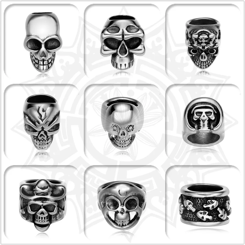 Европейские металлические шармы из нержавеющей стали REAMOR панковские шарики в