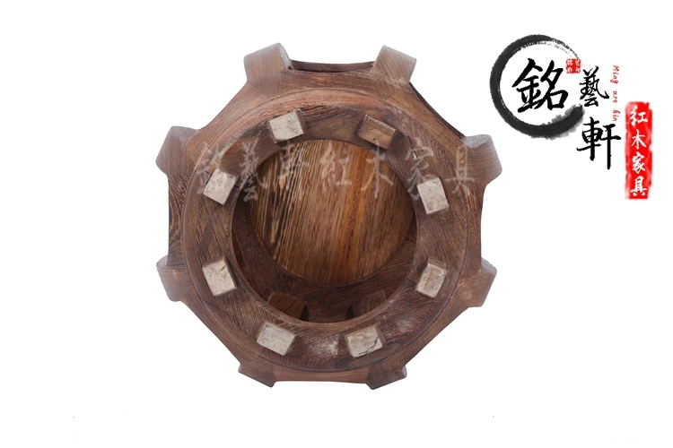 Мебель из красного дерева классический китайский античный Ming и Qing круглый стул