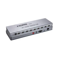 new hdmi 2 0 splitter 8 port hdmi splitter 1 in 8 out hdmi distributor hdmi 2 0 hdcp2 2 4k ir extension edid management rs232