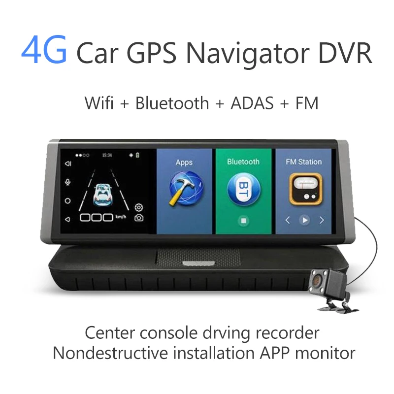 CarDVR wifi gps задняя камера заднего обзора 4G ADAS Android 5 1 FHD 1080 P видеорегистратор ram 1G/rom 16G