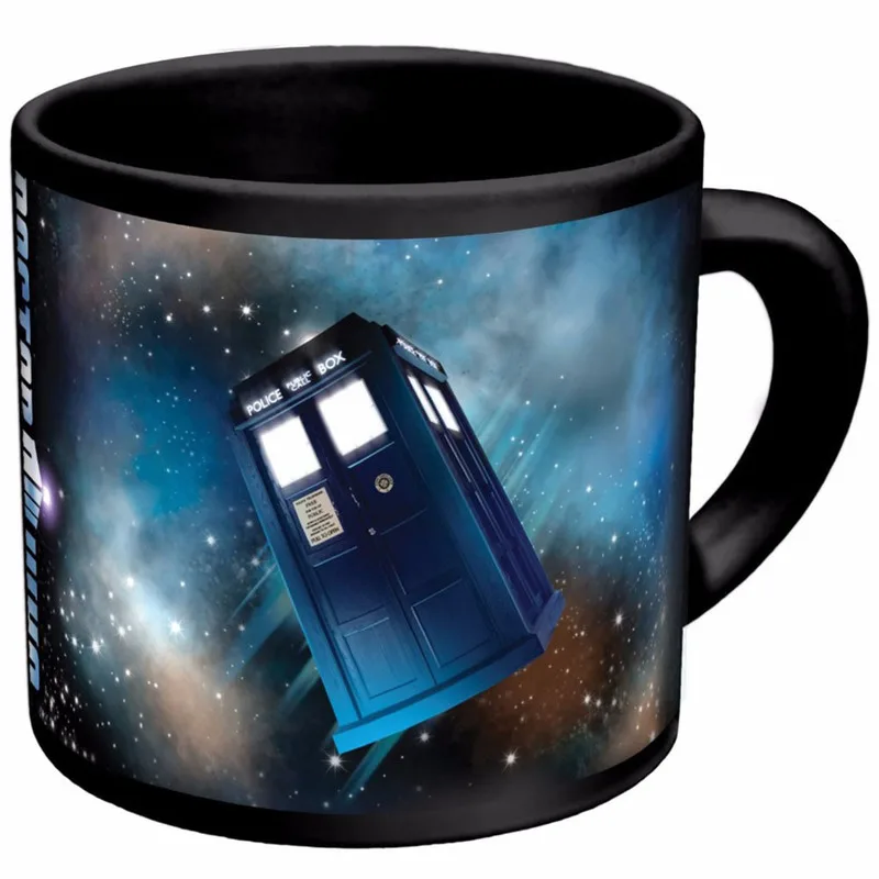 Doctor Who кофейные кружки исчезают полицейская коробка чашки и кружки Волшебная меняющая цвет Марка креативная посуда для напитков