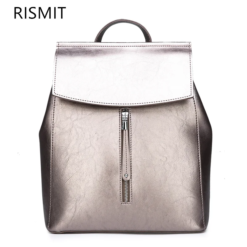 1 Новинка, акция, Mochila Escolar Rismit, 3 в 1, кожаный рюкзак, женская сумка через плечо, две дорожные сумки для школы, Tiank - Цвет: 1