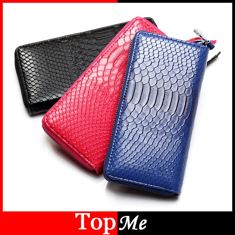 Новые модные женские кошельки кредитница змеиная кожа сумочки из искусственной