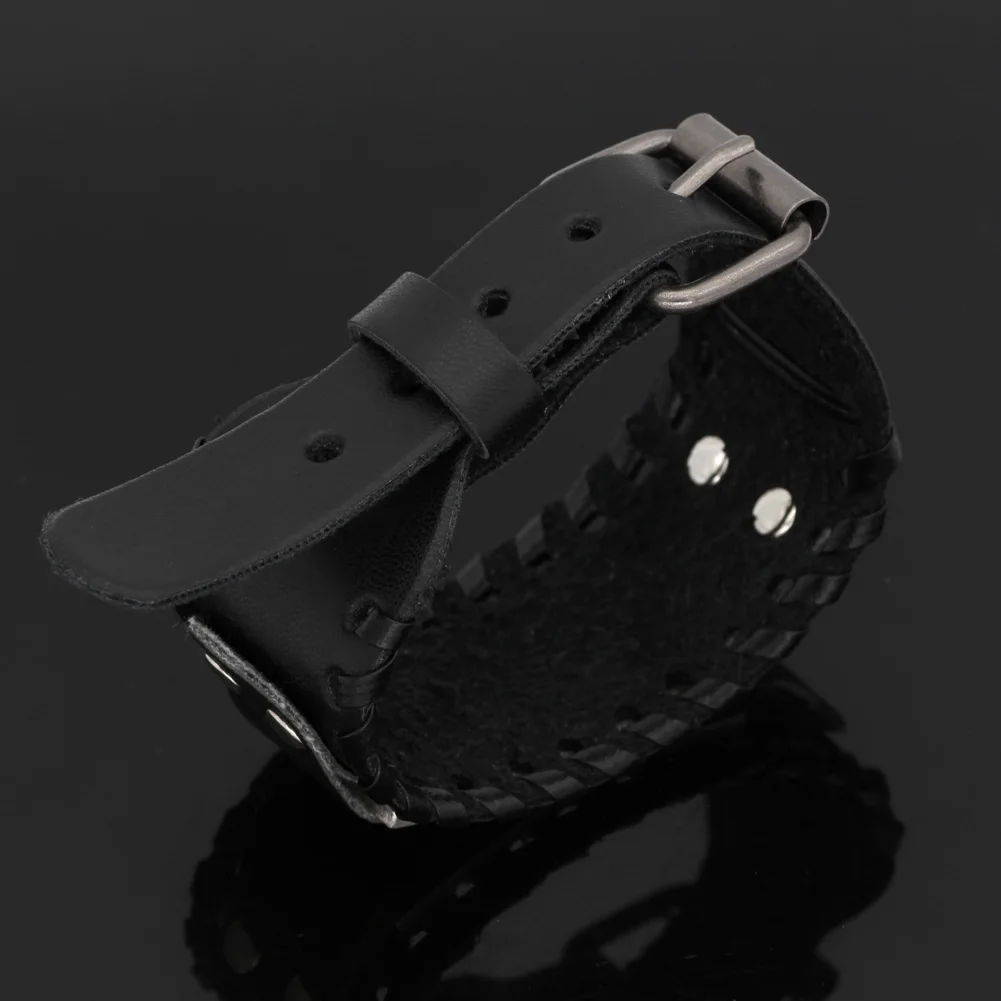 Nodich viking Vegvisir компас кожаный амулет odin символ Браслет-регулируемый размер 19-25 см