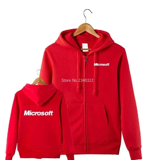 S~XXXL size colours Men and woman's zipper long-sleeved it fans microsoft sweatshirts new arrived autumn winter jackets coats | Мужская