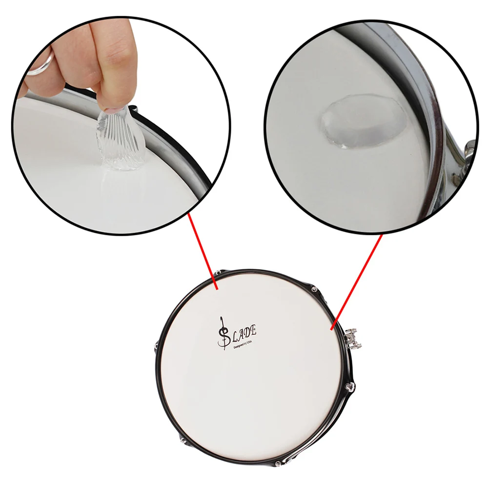 6 шт./компл. Snare барабан Mute Pad барабанный демпфер гелевые подушечки Tom глушитель