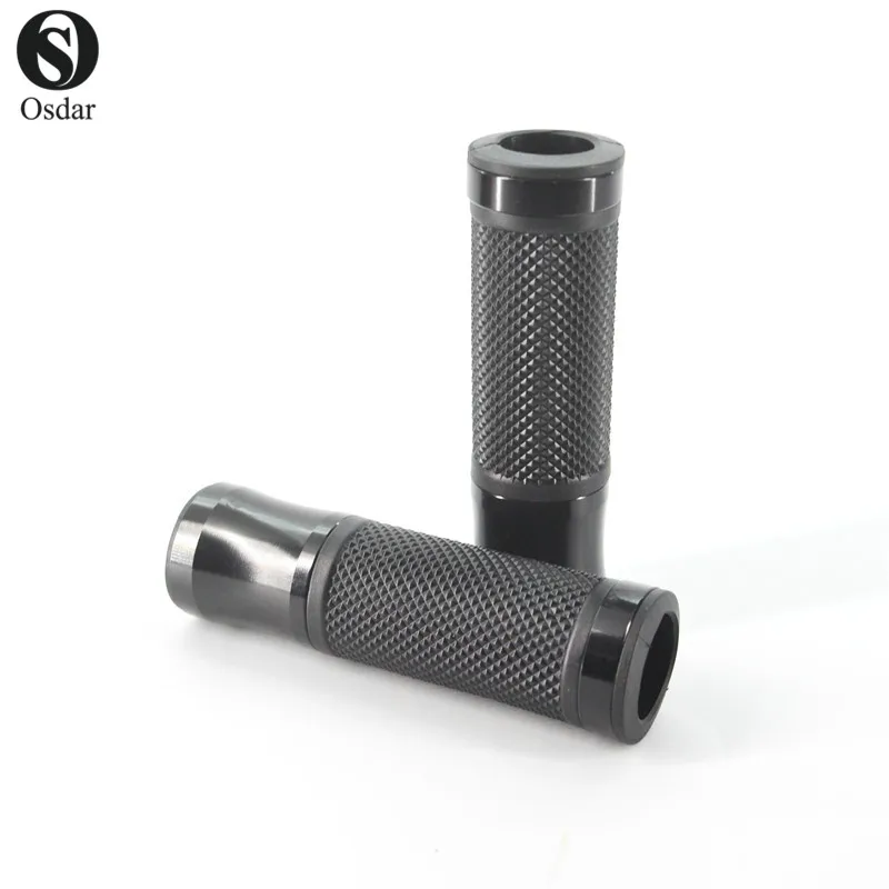 CNC черные мотоциклетные Ручки рулевые для мотоциклов Алюминий резиновая гель