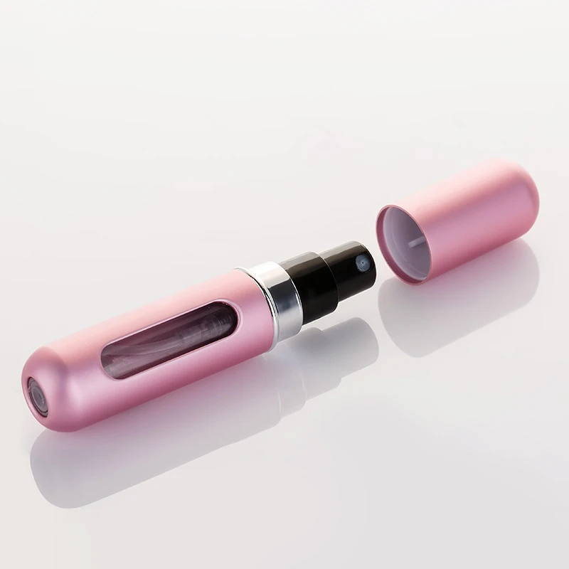 MUBTF - 5ml Portable Mini Refillable Perfume Bottle With Spray Scent Pump Travel Empty Cosmetic Containers Spray Atomizer Bottle