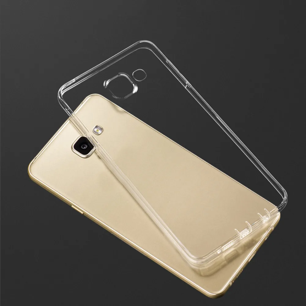 Ультратонкий Прозрачный чехол из ТПУ для Samsung Galaxy S7 Edge A9 A7 A5 A3 J7 J5 J1 мягкий
