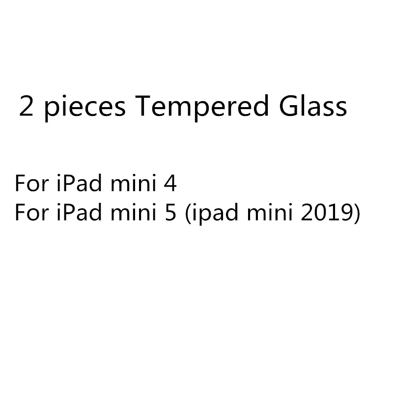 2pcs For mini 4 5 2 шт. Премиум Защитная пленка из закаленного стекла для iPad 10,2 Мини-Платье на возраст 1, 2, 3, 4, 5, Экран Защитная крышка для iPad 5 6 iPad Air iPad Pro 9,7 10,5 11 - Цвет: 2pcs For mini 4 5