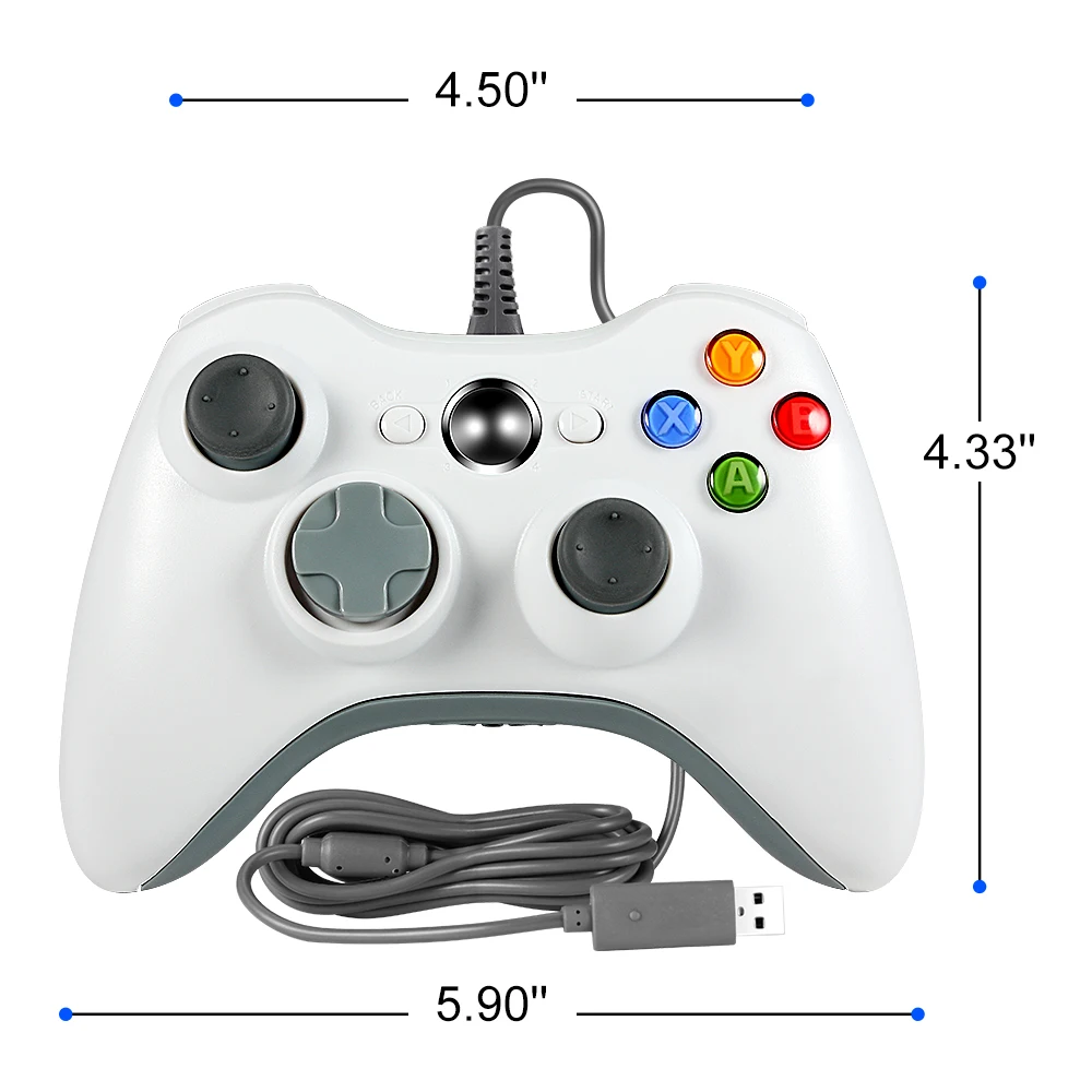 

NEW USB Wired Gamepad For Xbox 360 Controller Joystick For Official Microsoft PC Controller For Windows 7 8 10