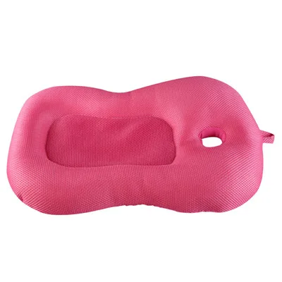 Pink Безопасный детский душ младенческой коврик для ванной Подушка Bebe мультфильм свинья Единорог Ванна плавающий коврик ванночка для новорожденного сиденья Противоскользящие коврики - Цвет: Pink