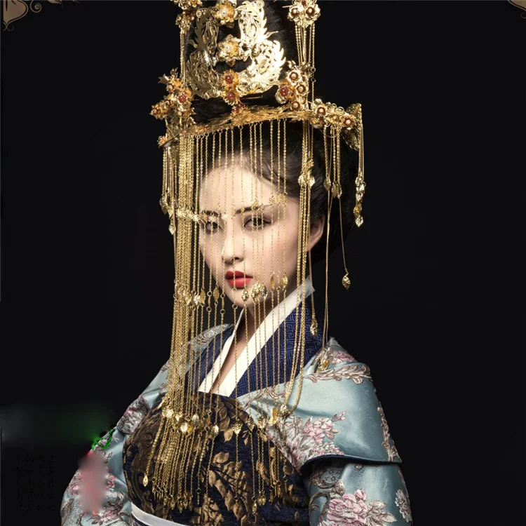 Jiu Qing Великолепный костюм императрицы для ТВ Игры принцесса вейянг костюм тематическая фотография ханьфу, Косплей длинный хвост