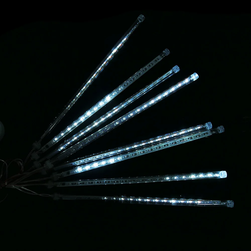 144LED метеорный поток падающая звездочка капля дождя сосулька Снежная осень