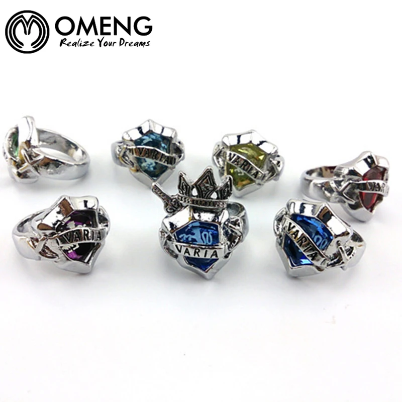 Omeng Горячая Аниме Katekyo Hitman Reborn Савада Tsunayoshi кольца Vongola комплект OJZ059|vongola rings set|ring
