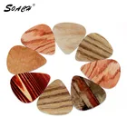 Гитарные медиаторы SOACH, 10 шт.лот, толщина 0,71 мм, ремешок для гитары, аксессуары для гитары, Новый деревянный медиатор