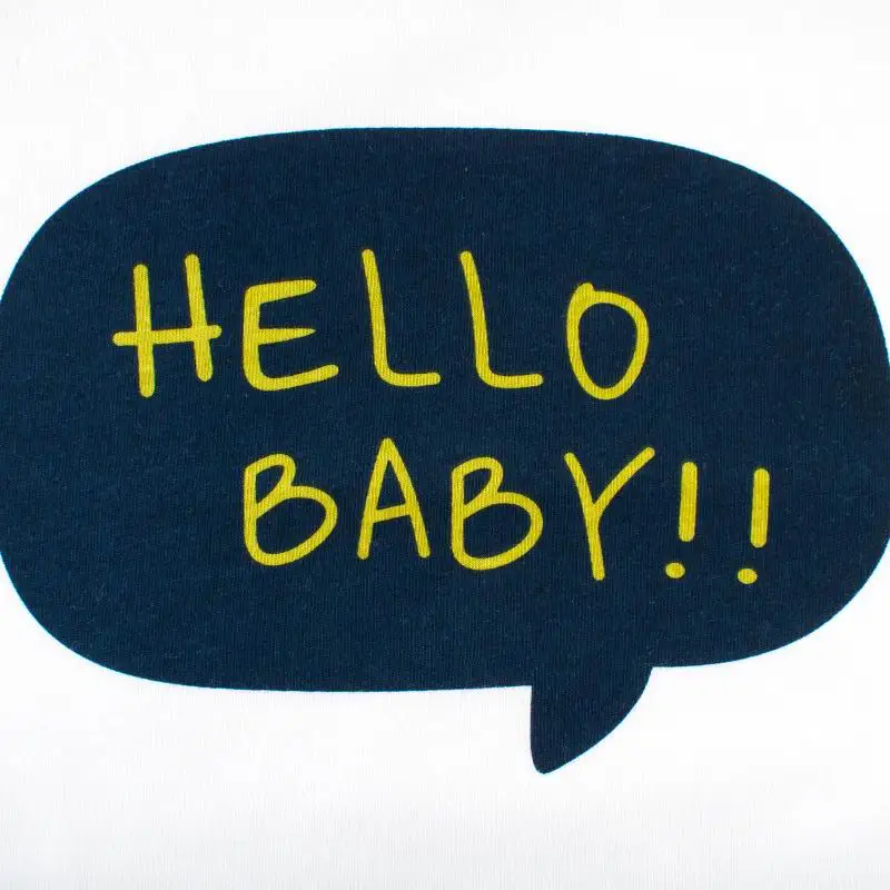 27 детская одежда с надписью Hello Детская футболка для мальчиков топы короткими