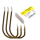Рыболовный крючок FISH KING 100 шт. из высокоуглеродистой стали 530BR, 1 #-10 #, с одним крючком, круглые гнутые крючки золотистые крючки