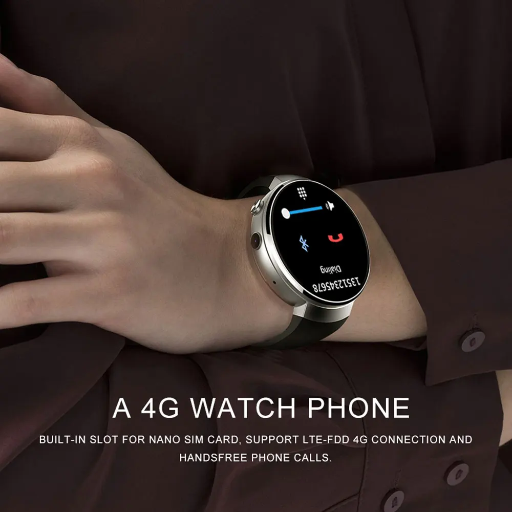 Kobwa LEM7 Смарт часы Android 7 0 Smartwatch LTE 4G телефон сердечный ритм 1 Гб + 16 памяти с камерой