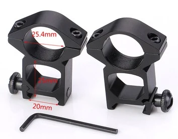 20MM(HIGH) BSA оптика 4-16x44 ST тактический оптический прицел зеленый красный прибор ночного видения для освещения Охота прицел снайперской винтовки страйкбол пневматические пистолеты - Цвет: 20MM(HIGH)