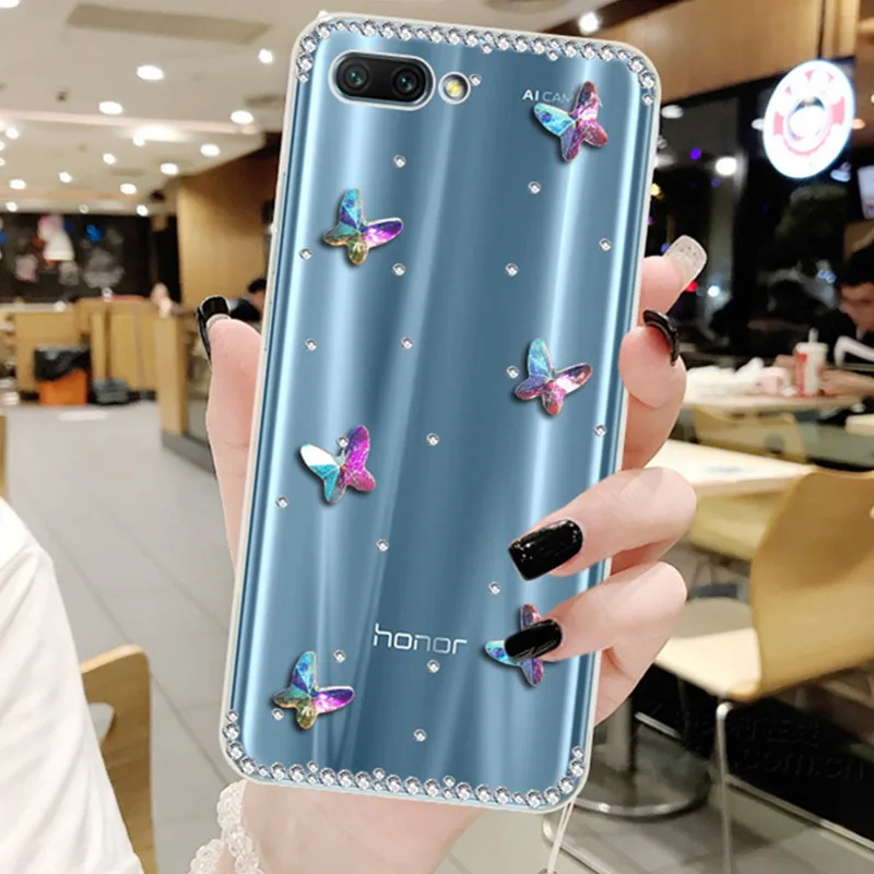 С украшениями в виде кристаллов чехол для телефона huawei P10 P8 P9 lite 2017 Коврики 9 10 Pro 20
