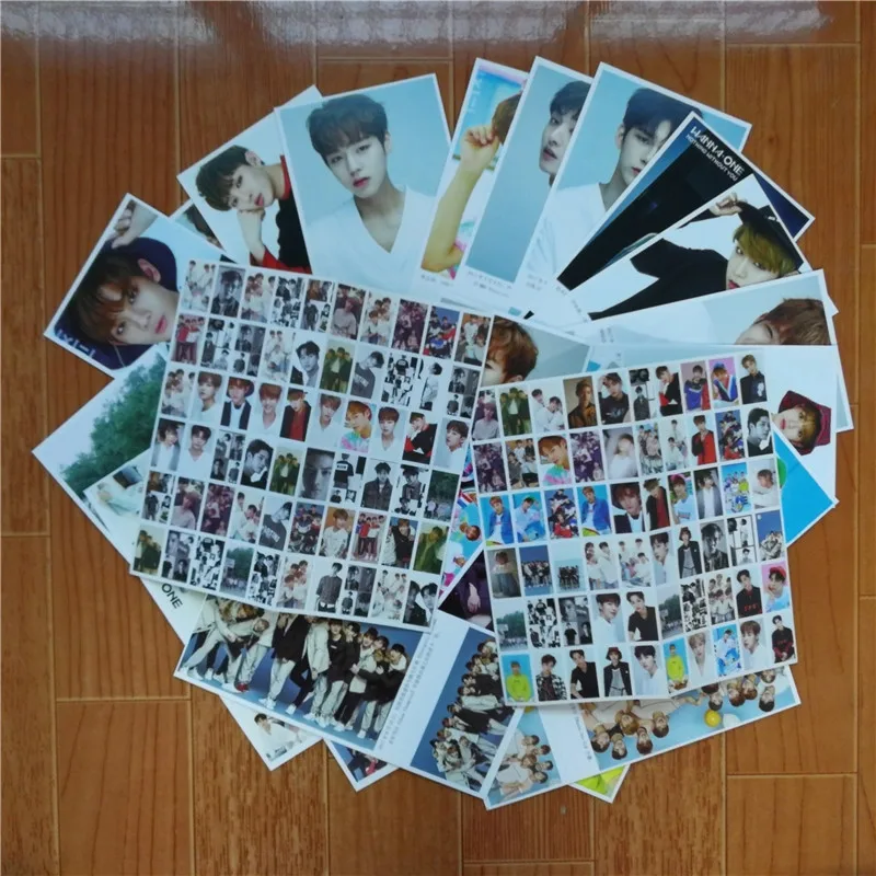 Kpop Wanna One открытка набор мировой тур Новая мода фотостудия наклейка K POP фото