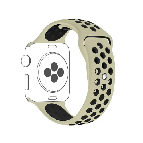 Antiqueblack 6 Спортивный ремешок для часов для apple watch, ремешок 42 мм, 38 мм, версия apple watch 4 5 44 мм 40 мм iwatch серии 3/2/1 силиконовый ремешок браслет ремень - Цвет ремешка: Antiqueblack 6