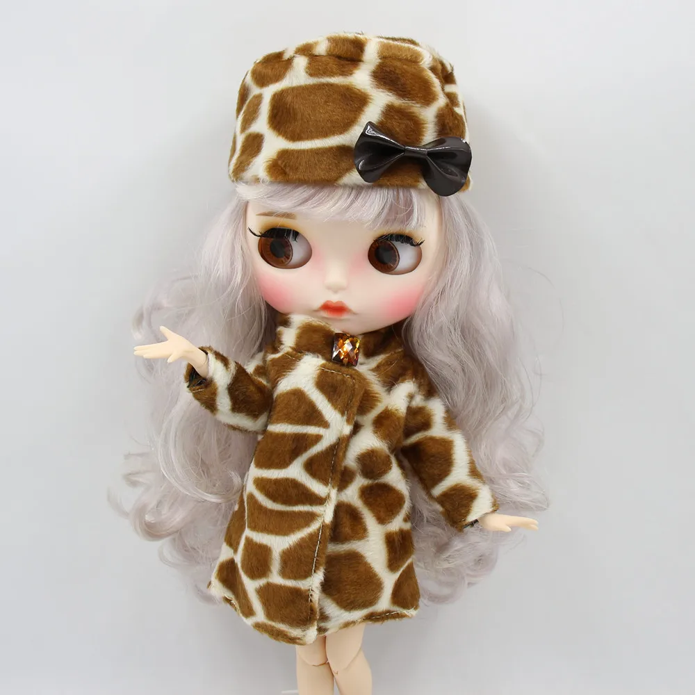 Blyth doll набор одежды с леопардовым рисунком и включает в себя шляпу для куклы 1/6 30 см
