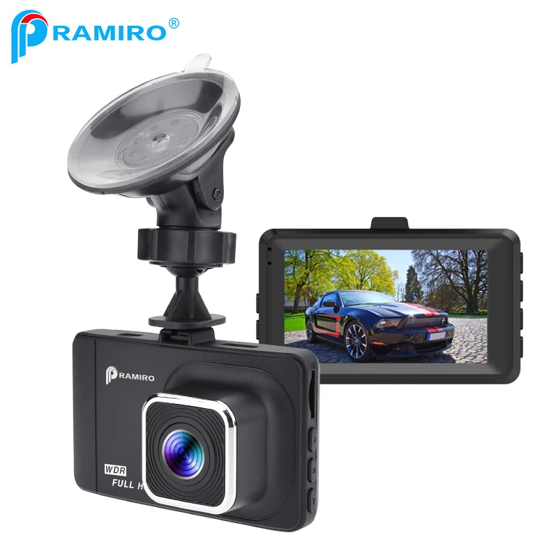 PRAMIRO Car DVR Camera Real FHD 1080P Driving Recorder 3 inch IPS Display Dashcam Parking Monitor Registrar Support Night Vision |