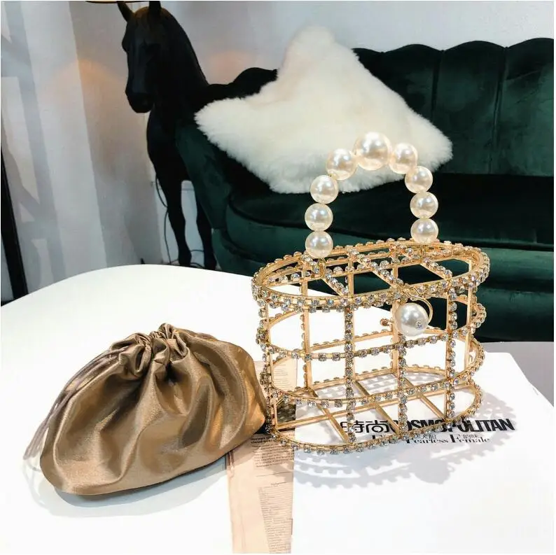 Роскошные бриллианты женская сумка модный дизайнерский клатч вечерняя бусины из